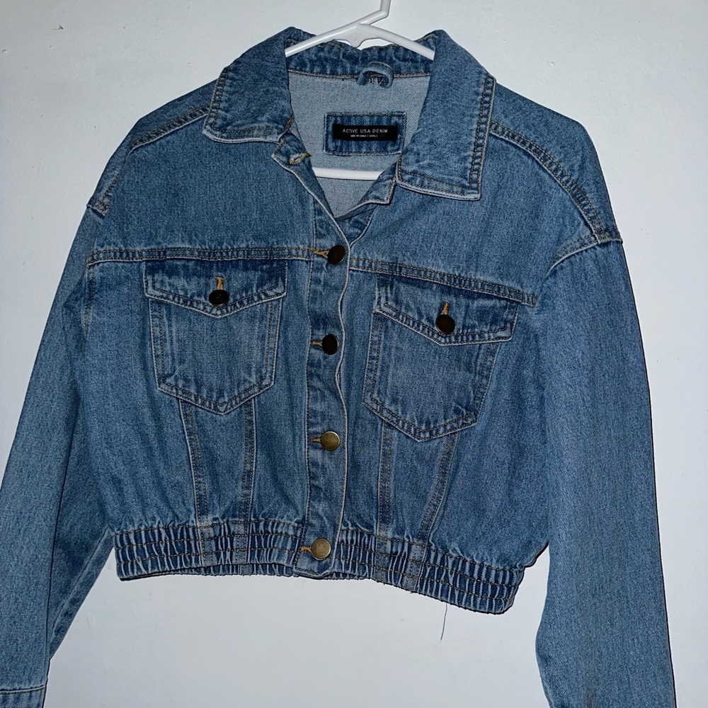 Crop Top Denim Jean Jacket